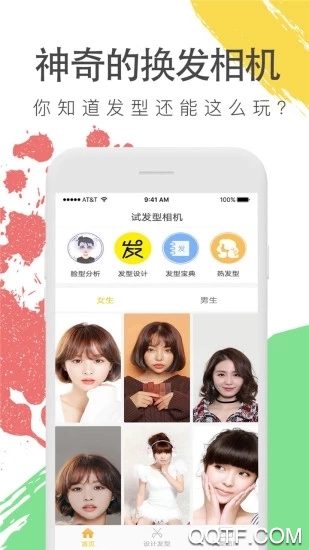 换发型照相机