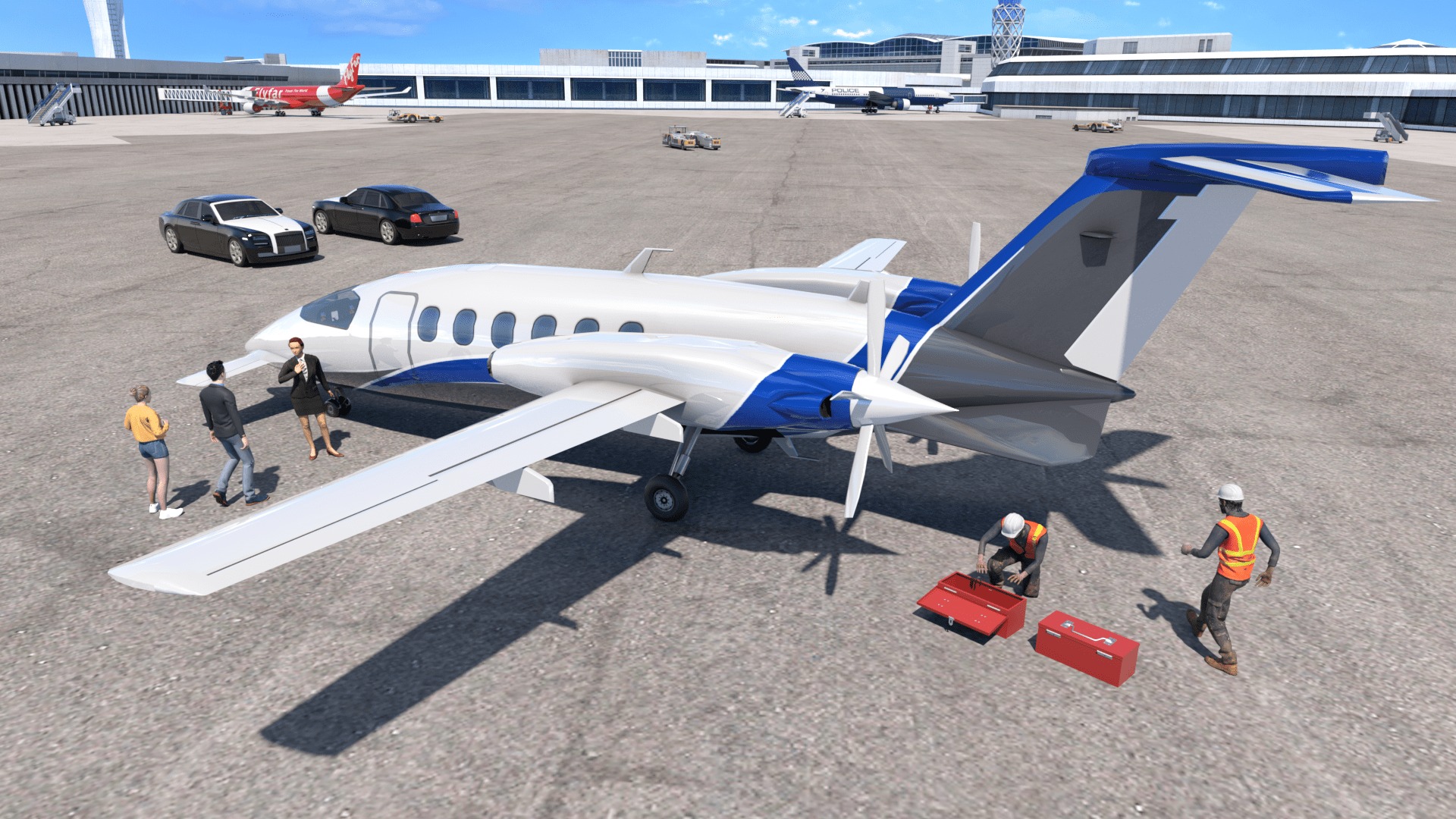 飞机驾驶员机场大亨游戏手机版Airplane Pilot Airport Tycoon3
