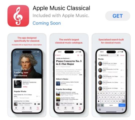 苹果 Apple Music Classical软件 苹果 Apple Music Classical软件