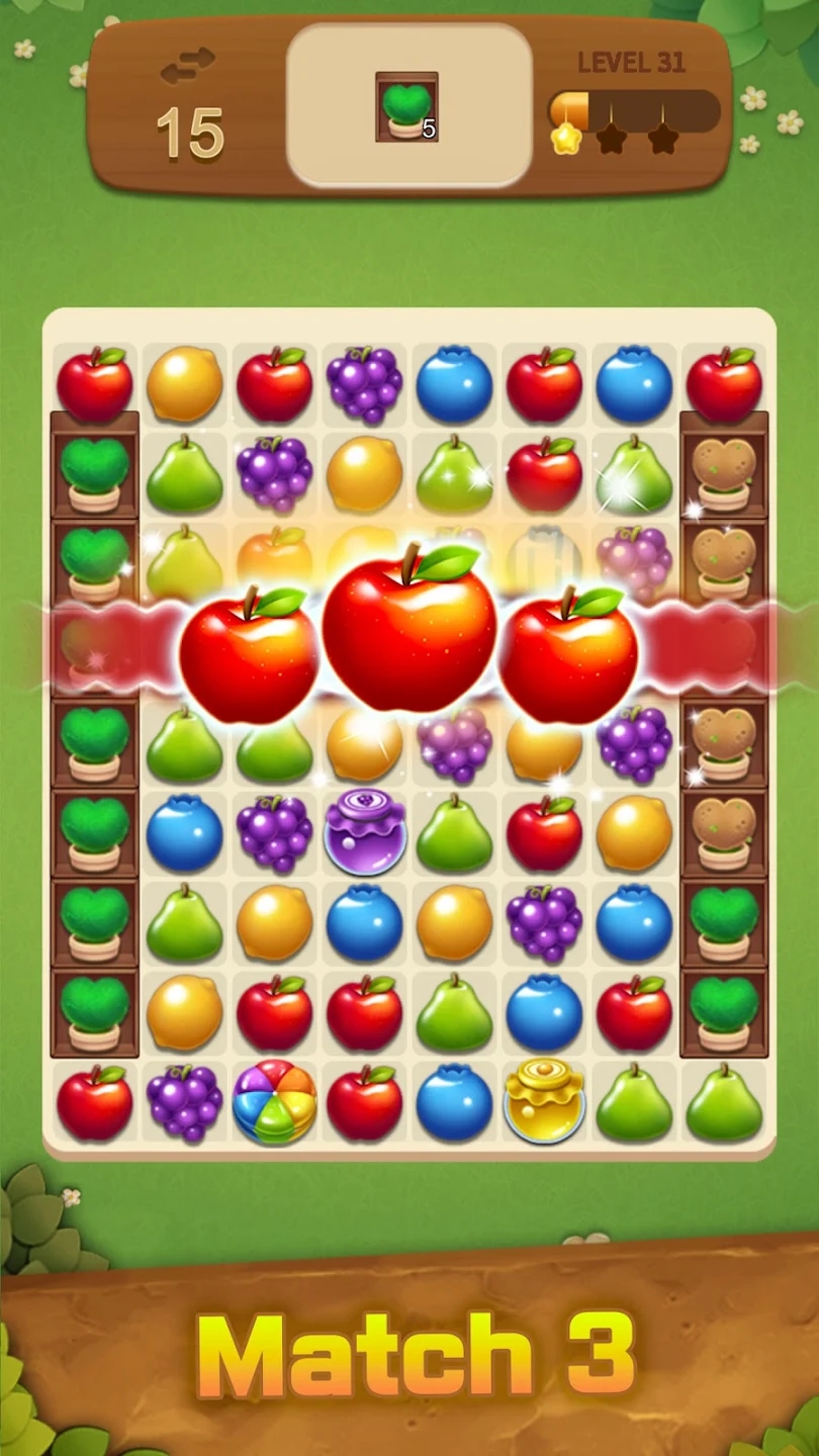 水果魔法甜蜜花园最新版(Fruits Magic Sweet Puzzle Match)0
