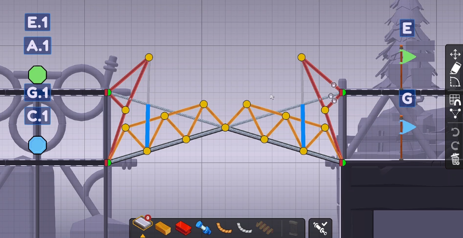 桥梁大师3游戏手机版Poly Bridge 30