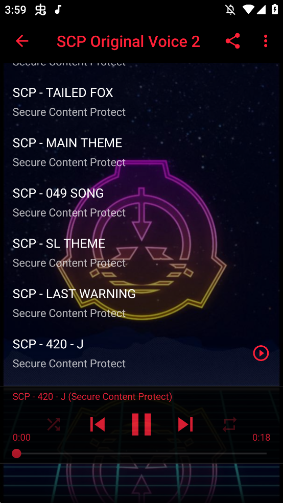 scp绝密音效档案手机版appSCP Original Voice Sound Offline3