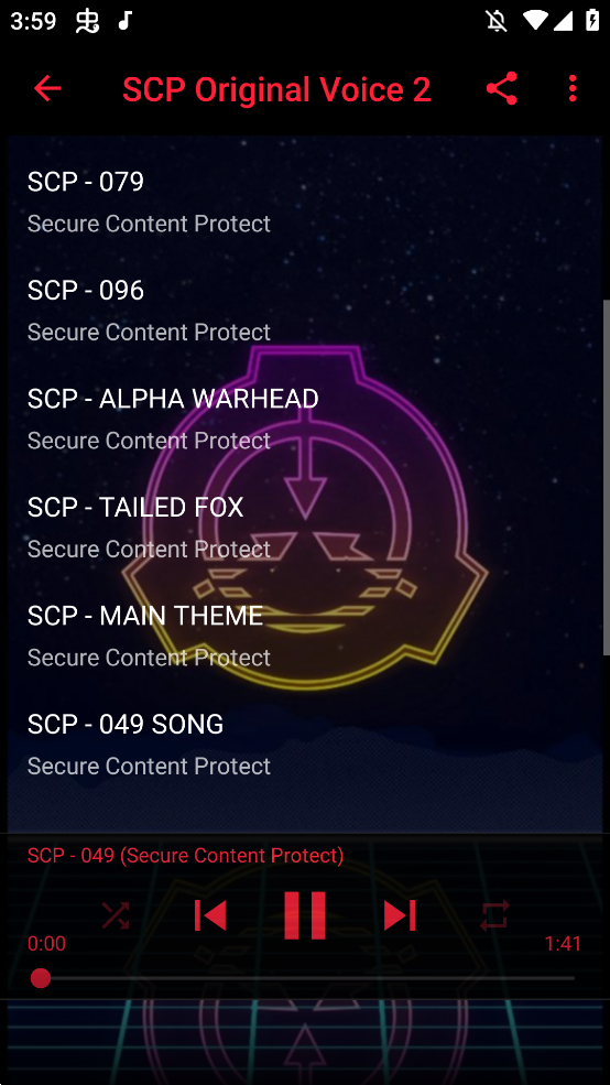 scp绝密音效档案手机版appSCP Original Voice Sound Offline2