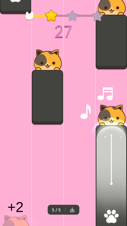 猫咪弹钢琴游戏Piano Cat Tiles4
