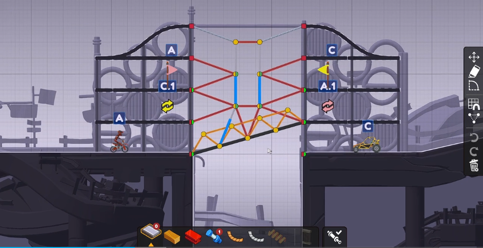 桥梁大师3游戏手机版Poly Bridge 34