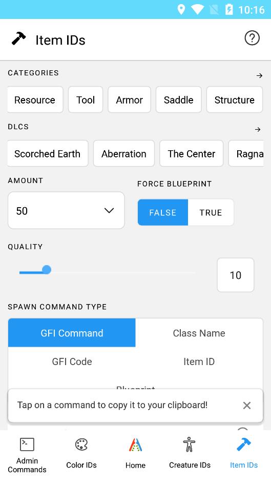 方舟颜色ID命令生成器(Ark IDs)3