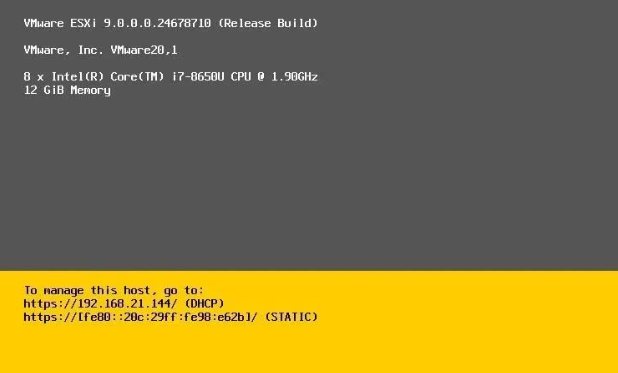 vmware esxi 9.0正式版在哪里 vmware esxi 9.0安装教程