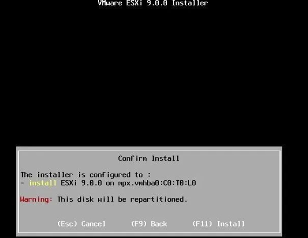 vmware esxi 9.0正式版在哪里 vmware esxi 9.0安装教程