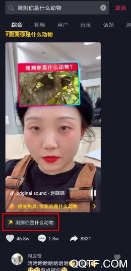 抖音测动物特效在哪里 抖音测测你是什么动物特效怎么拍摄