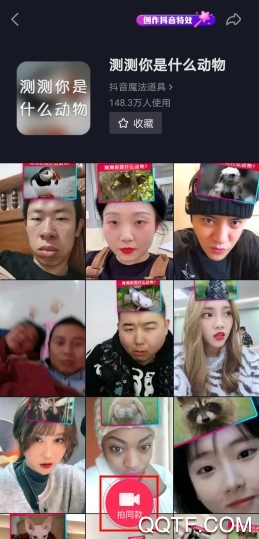 抖音测动物特效在哪里 抖音测测你是什么动物特效怎么拍摄