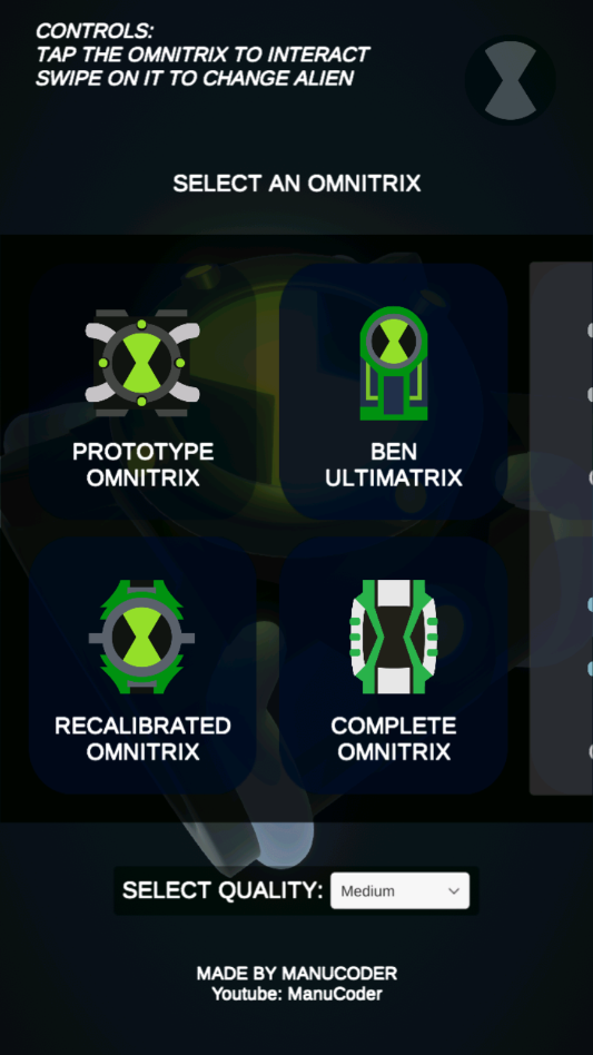 少年骇客手表模拟器最新版Omnitrix Simulator1
